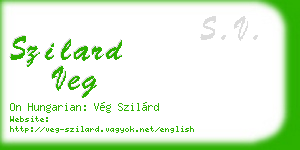 szilard veg business card