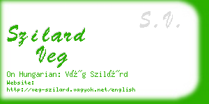 szilard veg business card